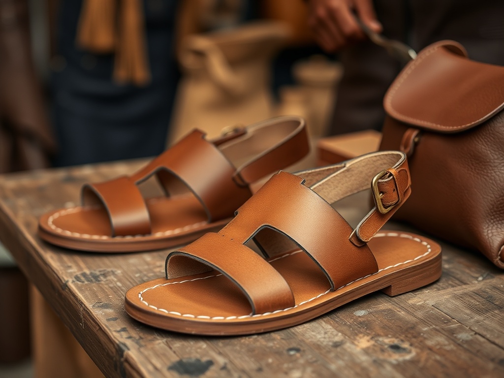 Handcrafted leather artisan goods - K.Jacques sandals and leather accessories