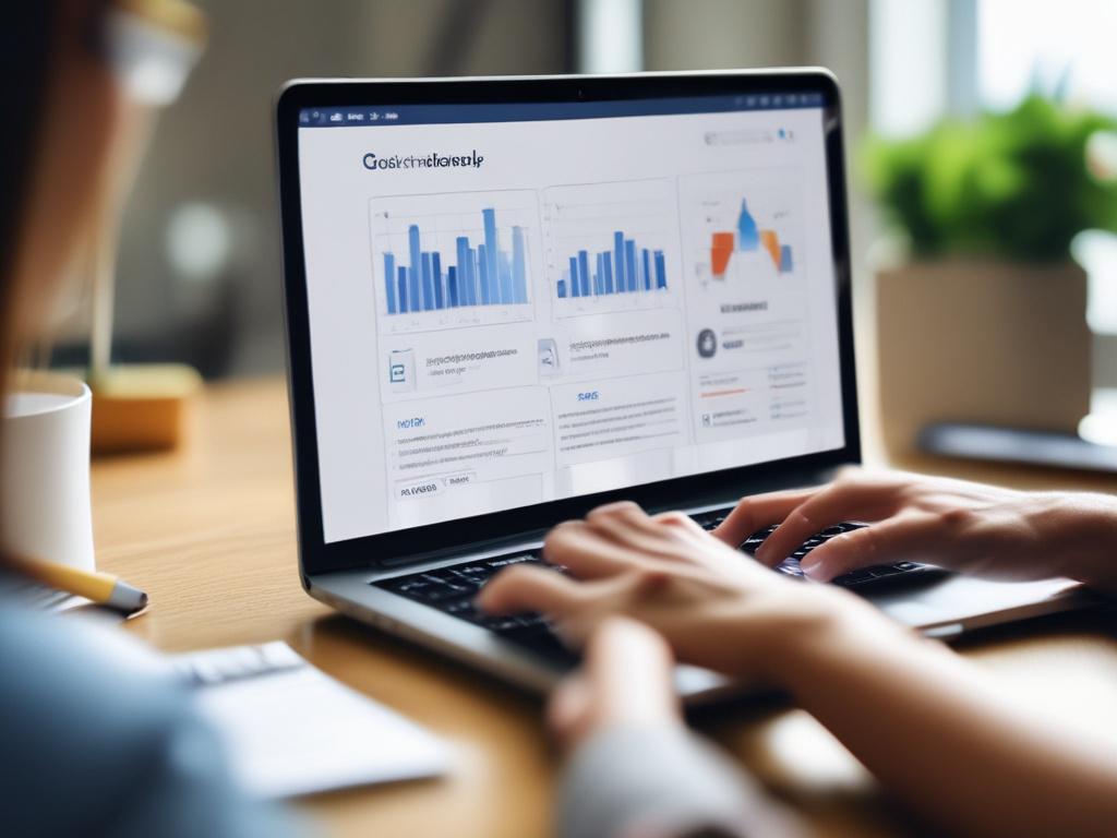A close up shot of a digital marketing professional's hands