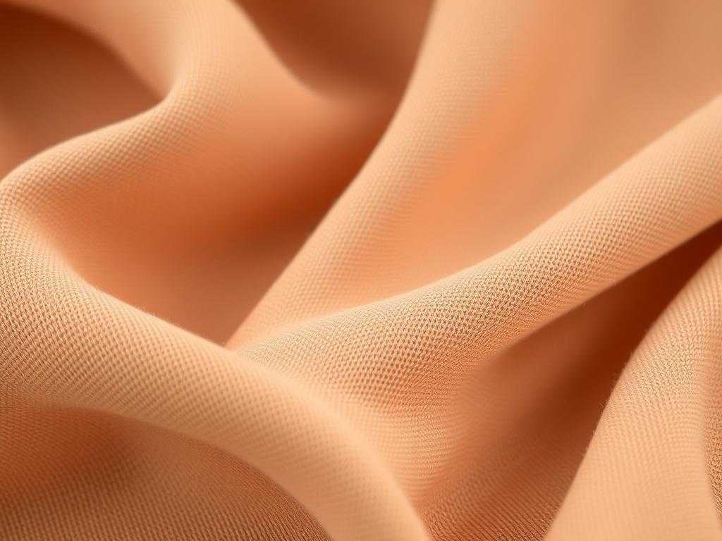 A close-up shot of Brazilian microfiber fabric showing its texture and softness. The fabric should be displayed in a simple, elegant manner, highlighting its rich color and quality, with a blurred background that complements the primary color rgb(50, 170, 39). The image should reflect the luxurious feel and high quality of the material.