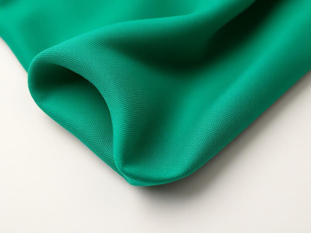 A close-up shot of Brazilian waterproof acrylic fabric, showcasing its texture and vibrant color. The fabric should be displayed flat on a clean, simple background, emphasizing its smooth surface and water-resistant quality. The lighting should be soft yet clear to highlight the fabric's details, with a focus on the fine threads and finish.