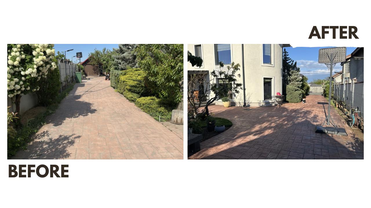 Before and after casa cleaning