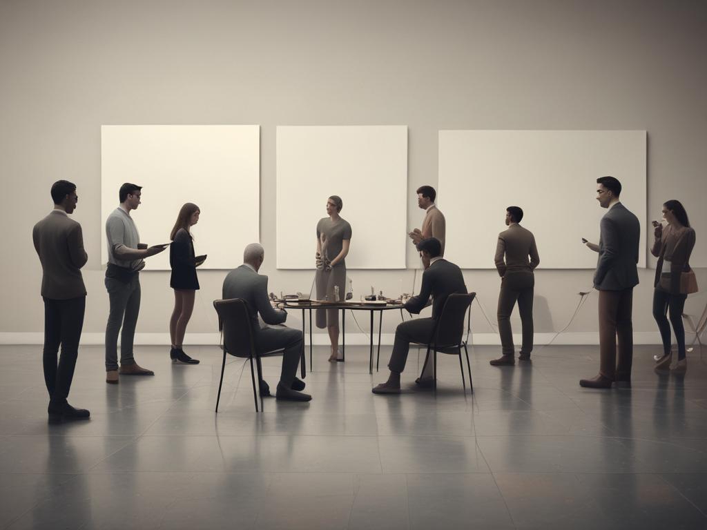 "Artists networking"