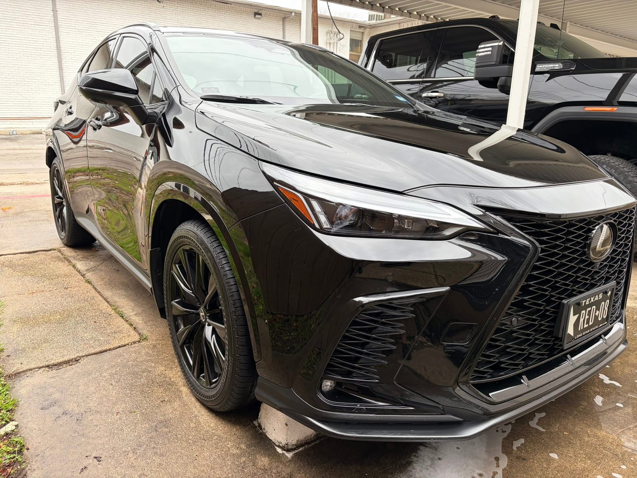 Before and after car detailing