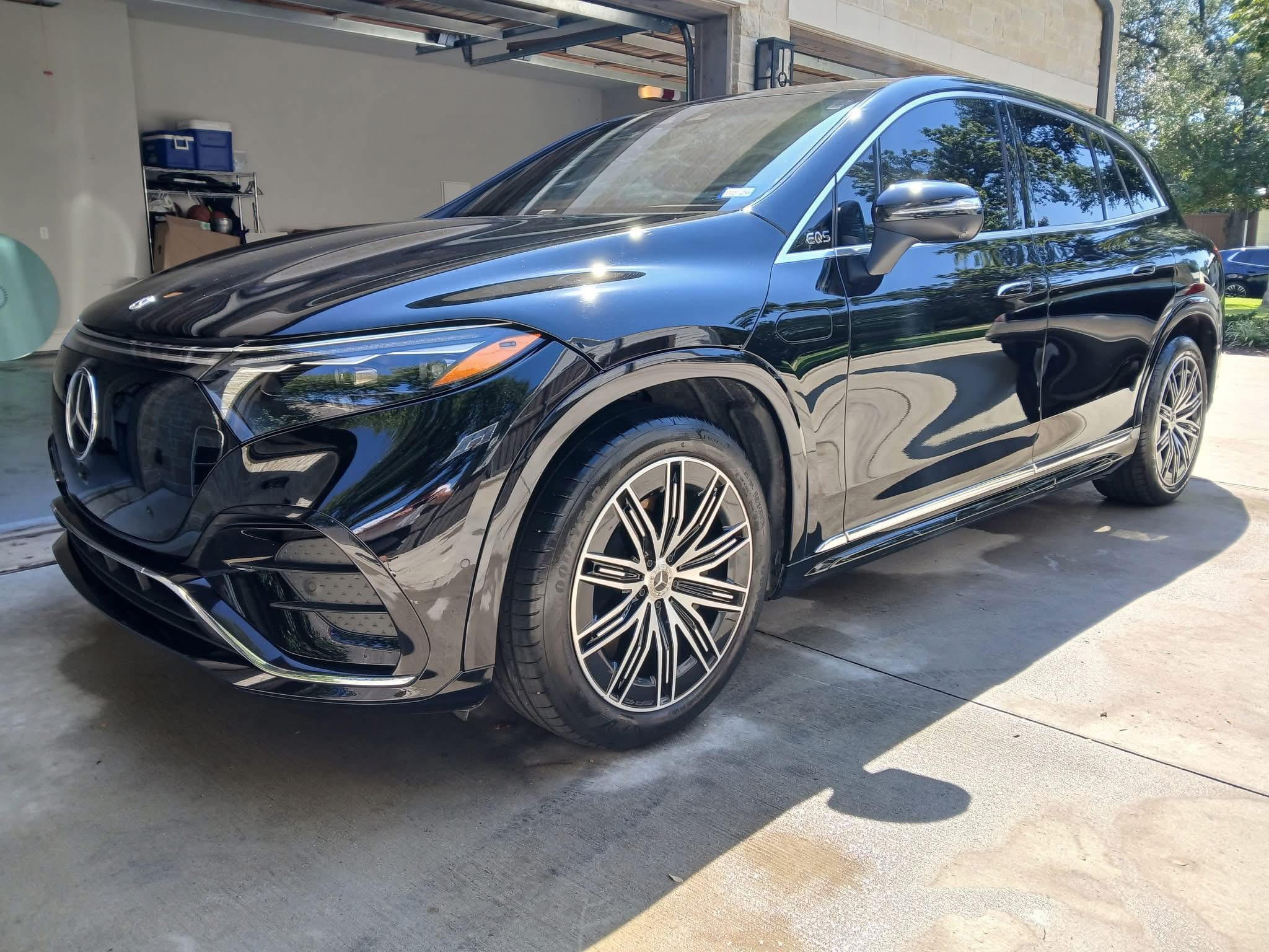 Car with window tinting