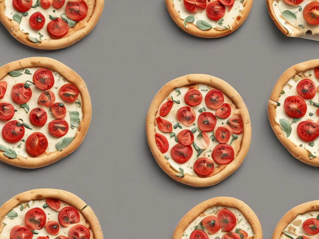 Margherita pizza, cheese, tomato