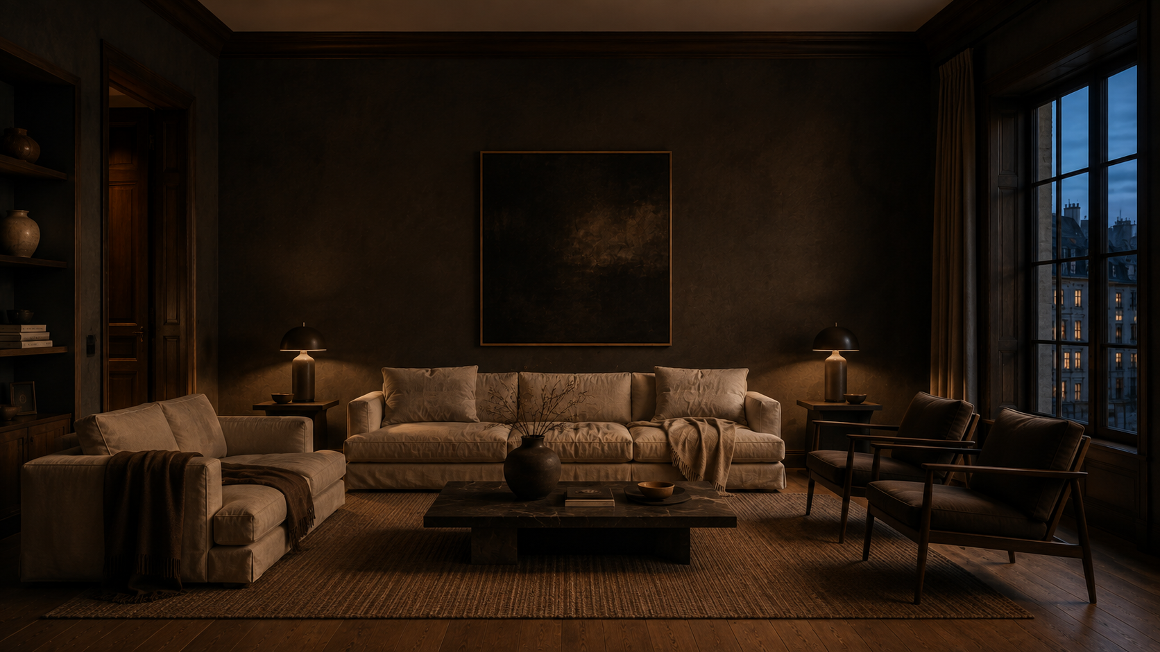 Dark atmospheric interior