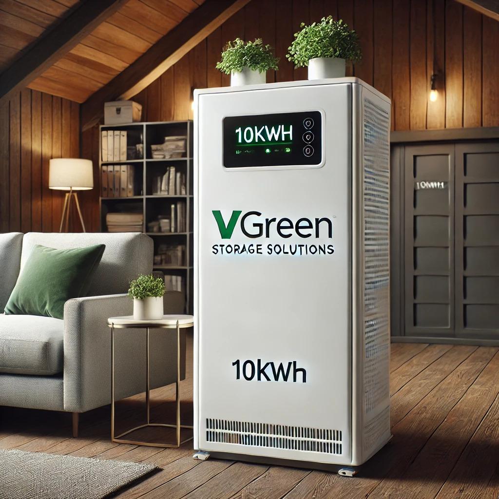 10kwh vgreen storage solutions energy storage system showcased in a cozy residential setting..jpg