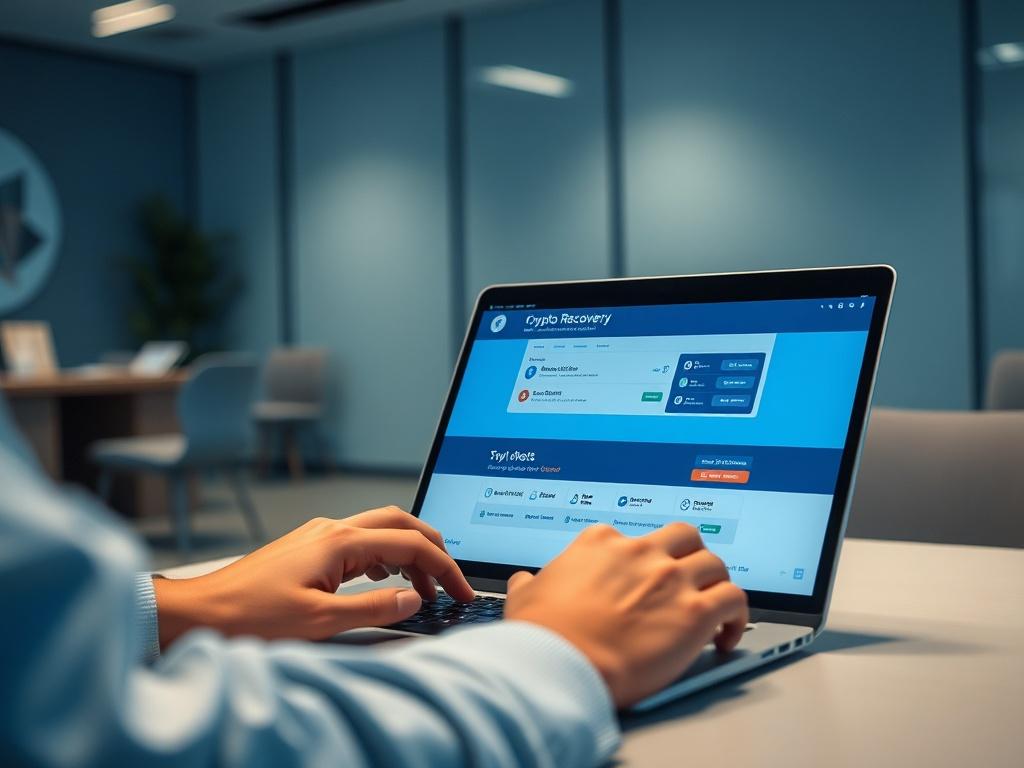 A realistic high resolution of a person using a laptop