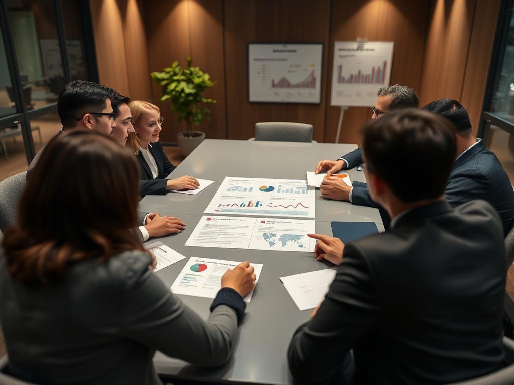 A close up of a corporate governance meeting in progress,