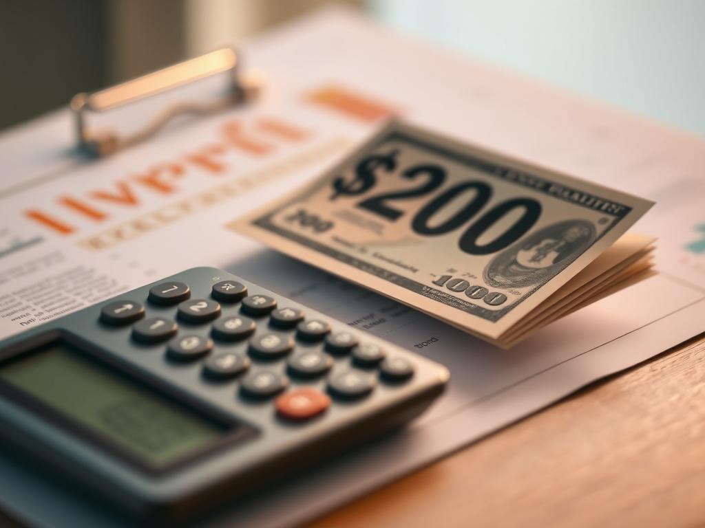 A close up shot of a financial document with a