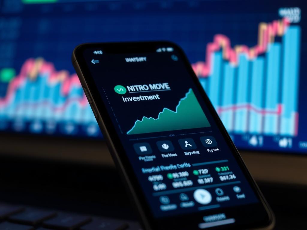 A high resolution image of a smartphone displaying the NITRO