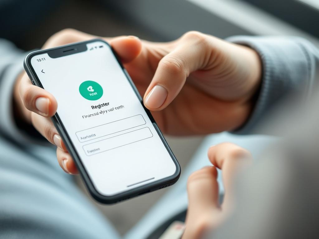 A close up shot of a person using a smartphone