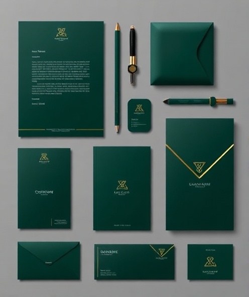 Corporate branding package with letterhead and collateral