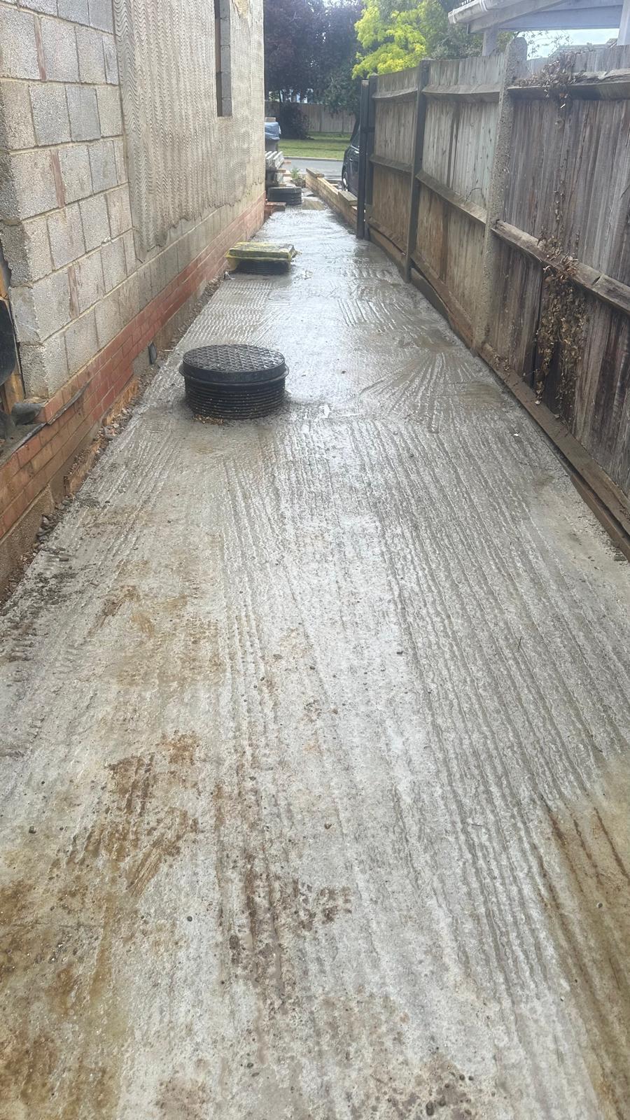 Drainage work after renovation