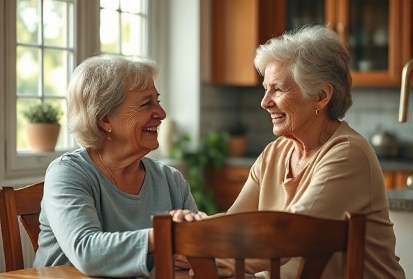 Caregiver providing compassionate care at home