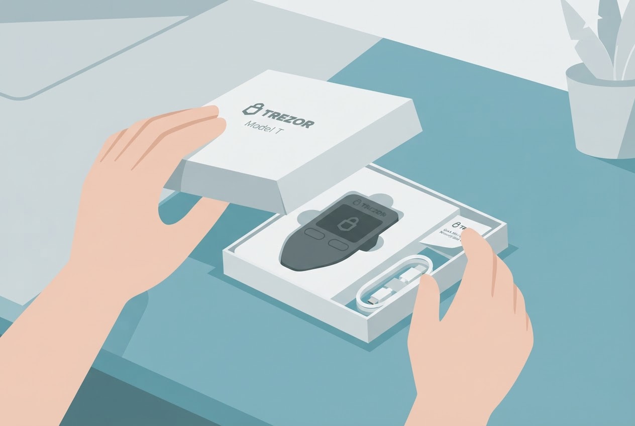 Unbox Trezor