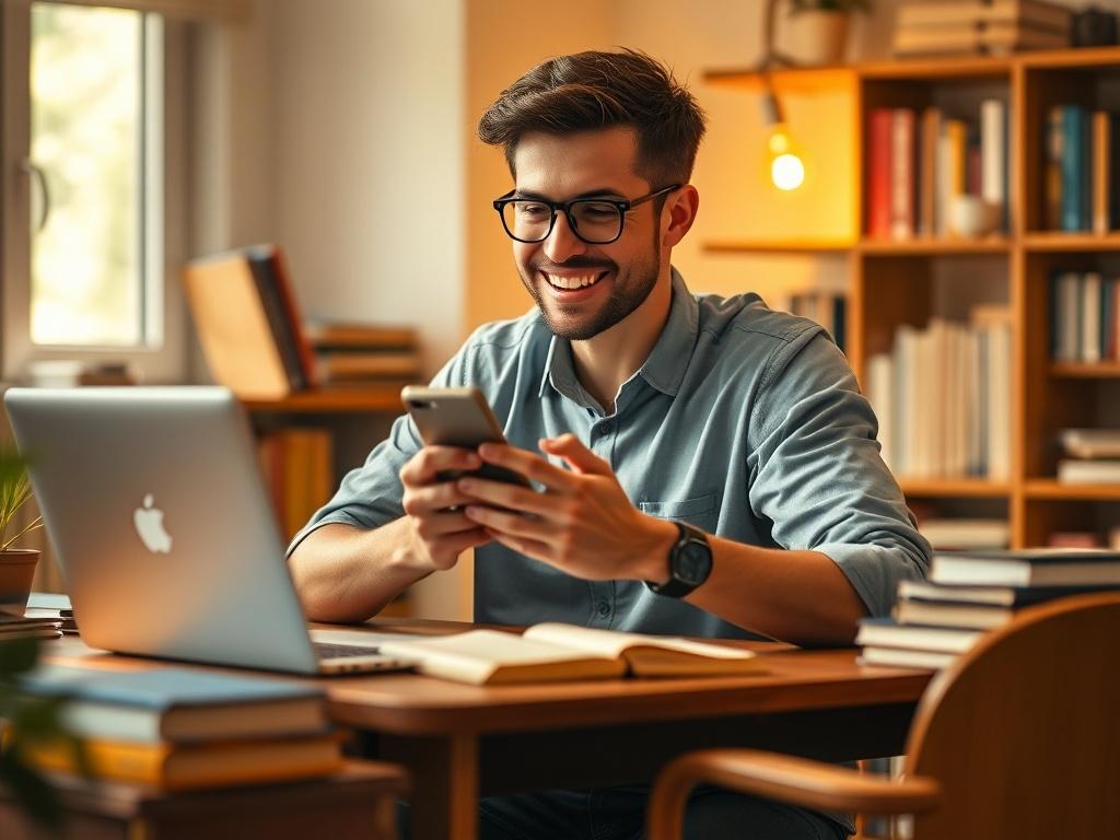 A realistic, high resolution of a friendly and approachable male