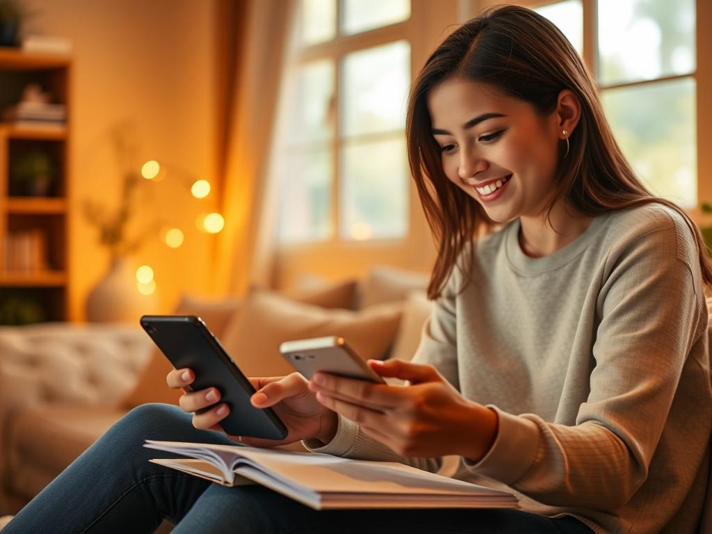 An image depicting a friendly tutor reviewing written exercises on