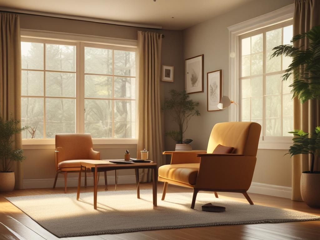 A serene setting depicting a personal coaching session  The