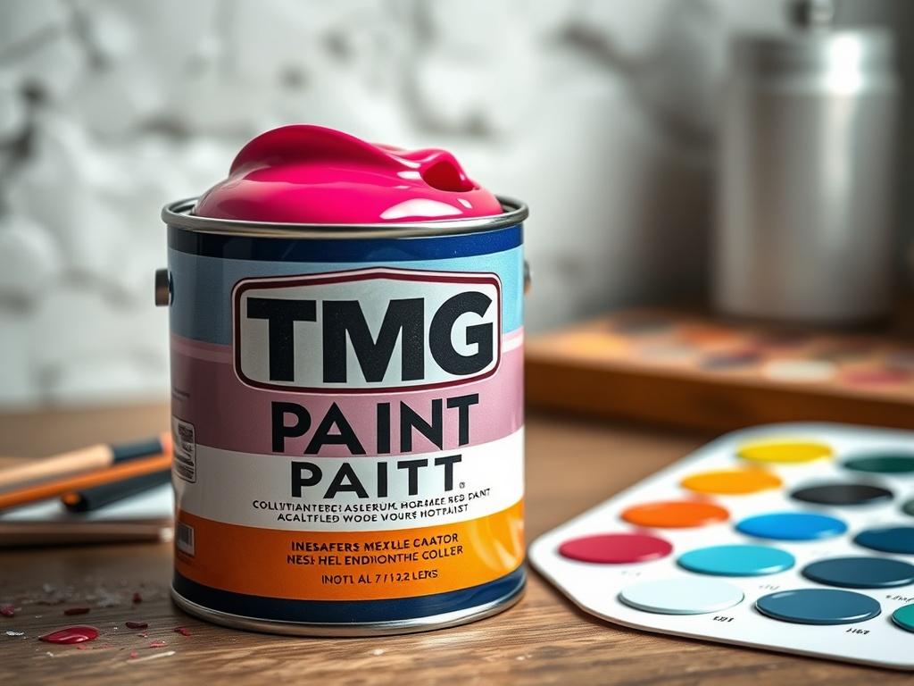 A close up shot of a paint can with vibrant