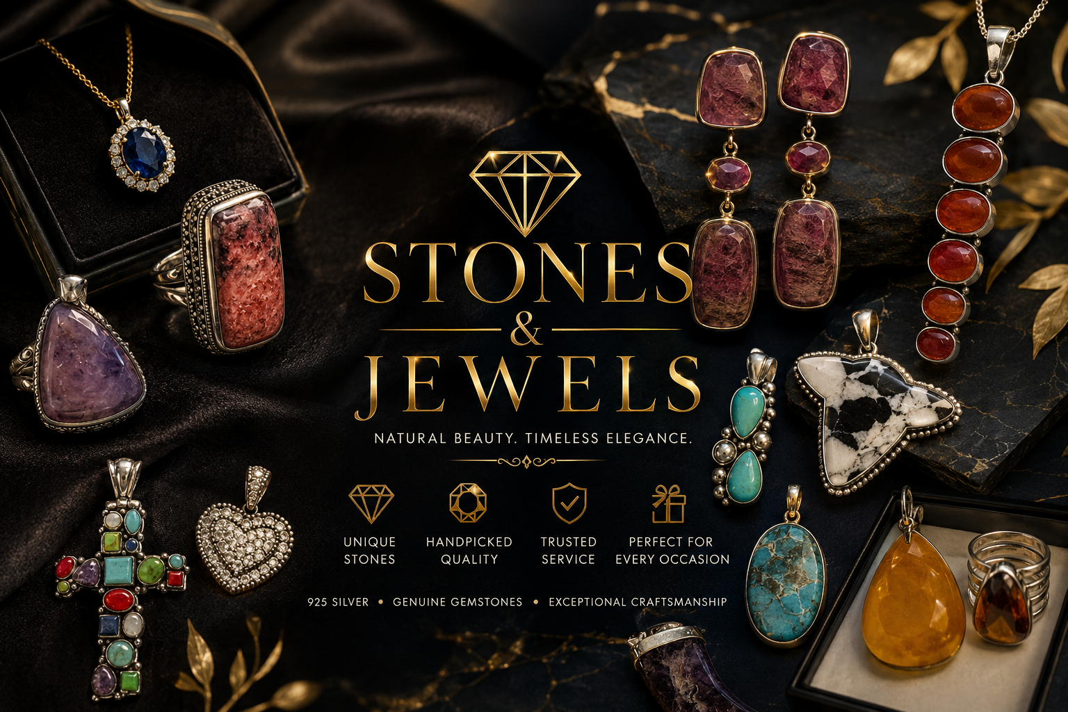 Stones and Jewels luxury jewelry display