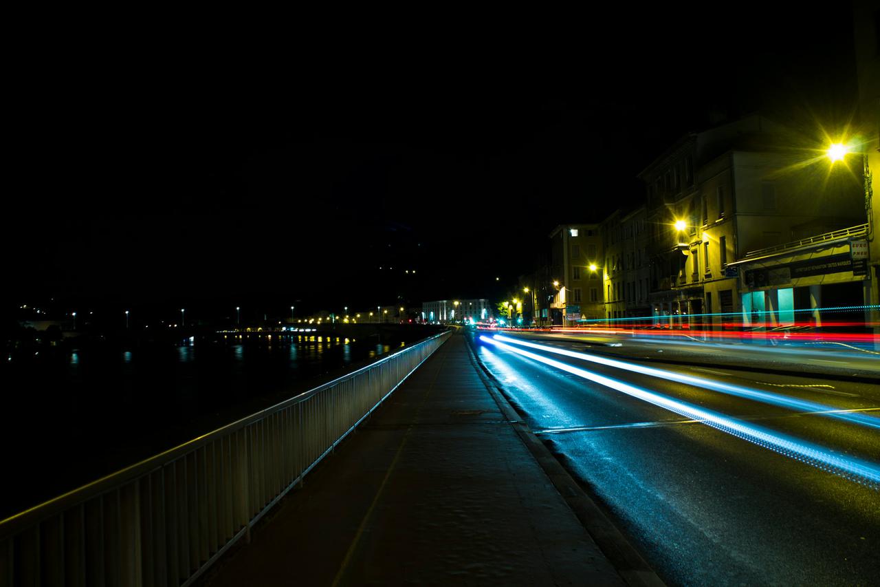 Walking Path By The Road
