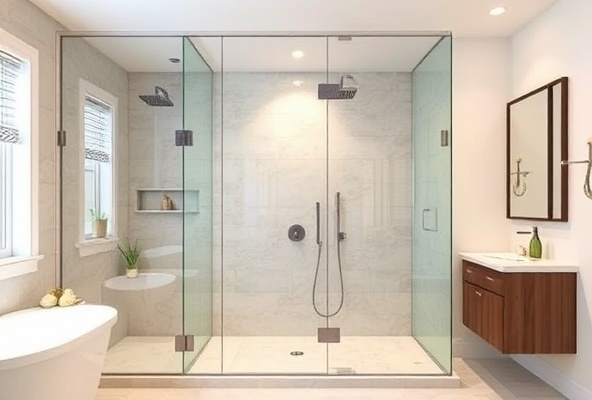 Custom Modern Shower System