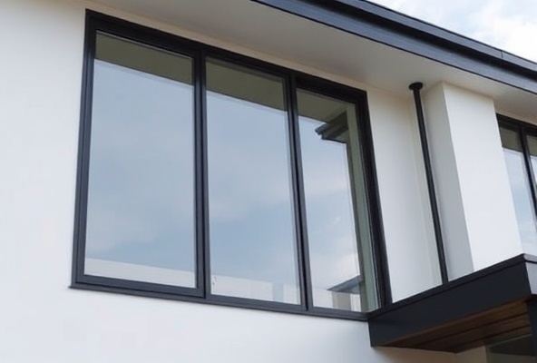 Picture Windows with Black Frames