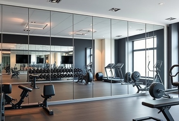 Gym Mirror Wall