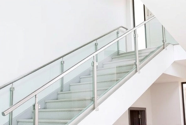 Glass Railing on Staircase