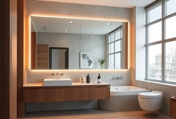 Full-Wall Mirror Installation