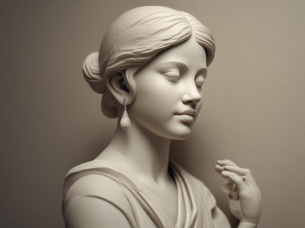 ceramic figurine, painting, artistic expression, creativity