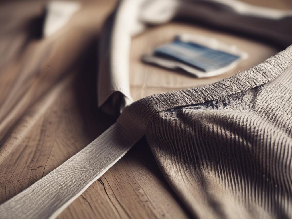 A close up of a pristine, freshly pressed shirt on