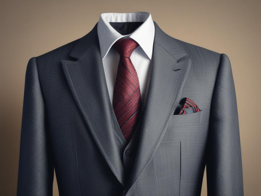 high resolution close up of a tailored suit being dry