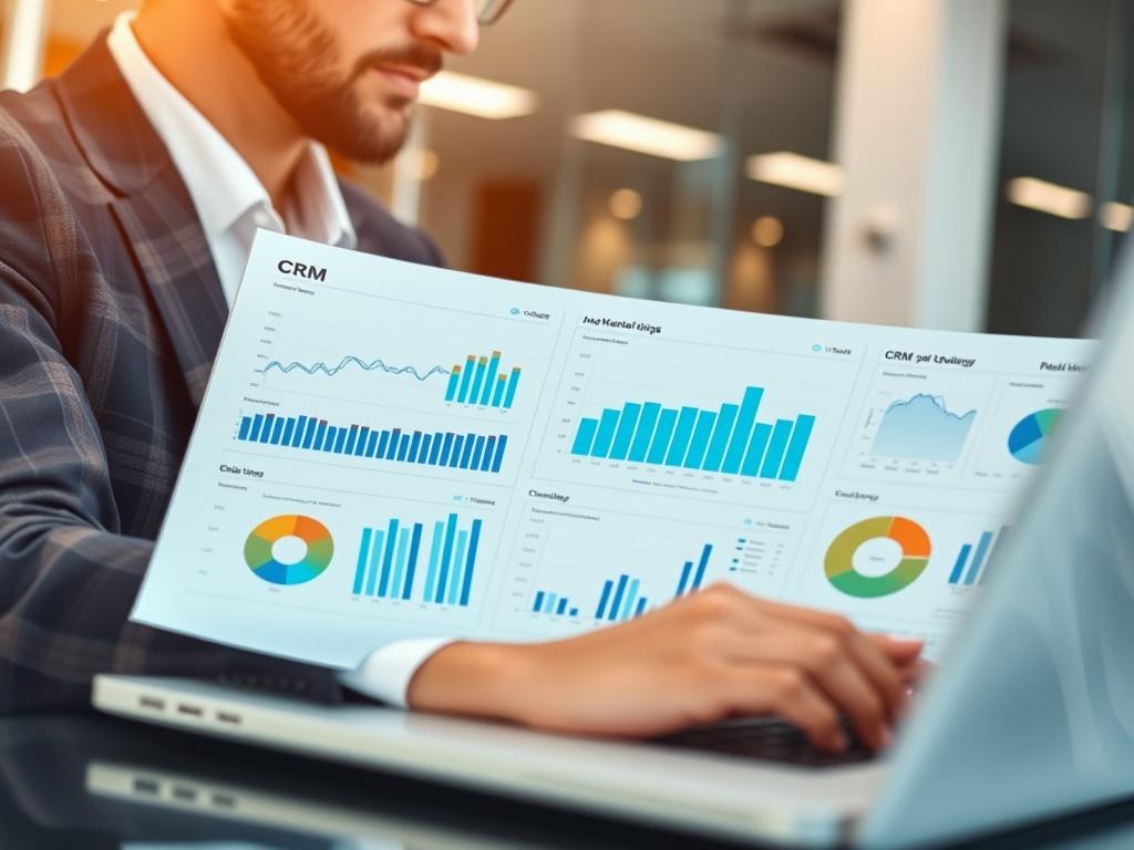 A close up shot of a financial consultant analyzing data