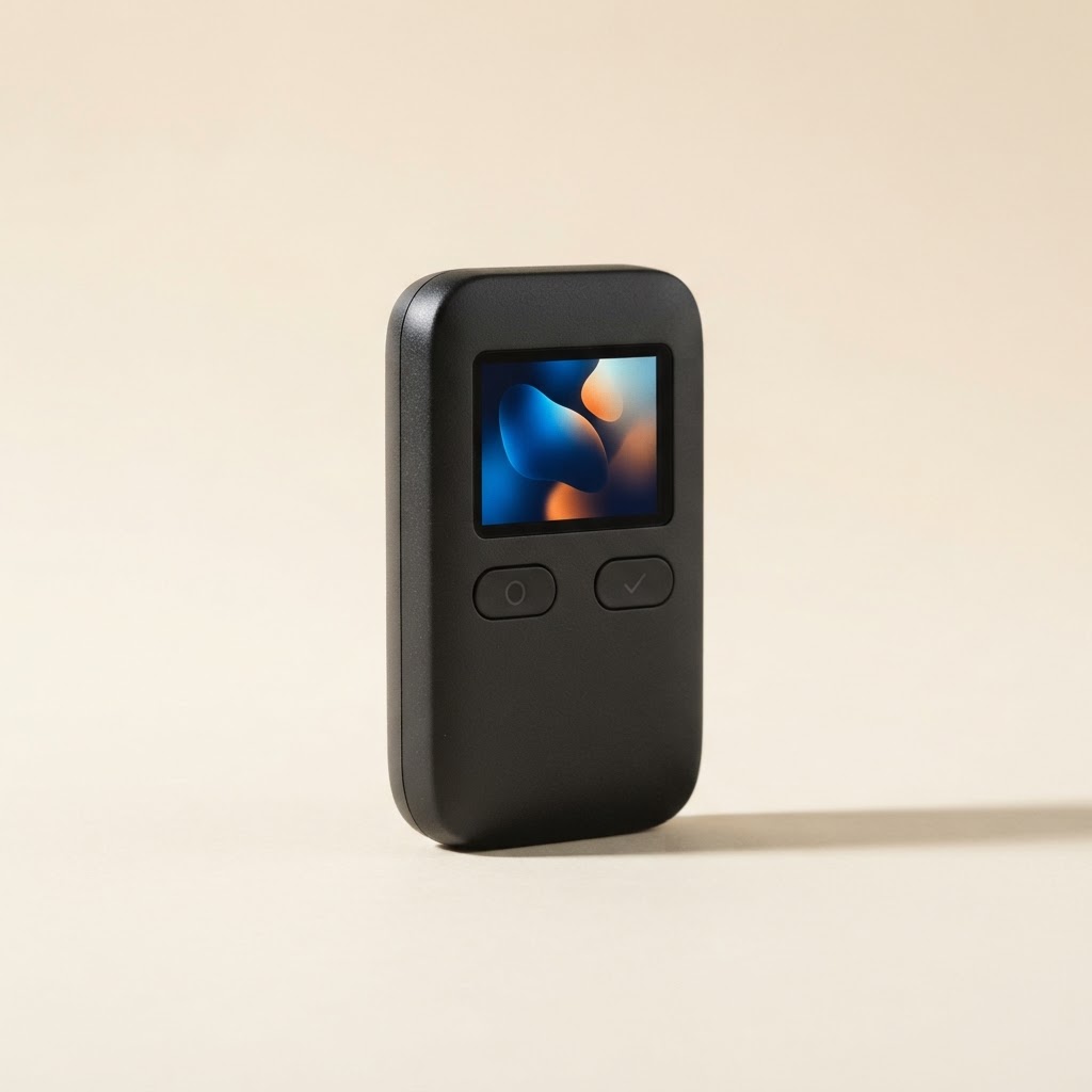 Graphite Trezor-style touchscreen hardware wallet