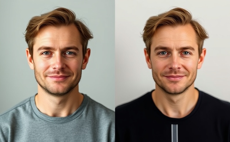 Reference photo compared to finished silicone portrait