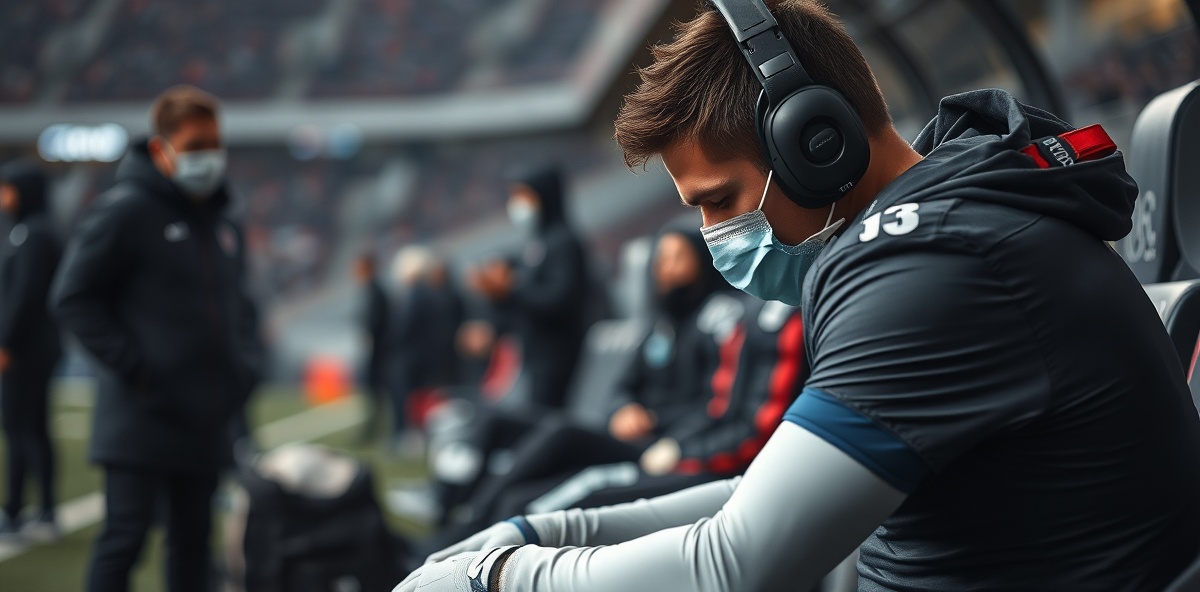 Injured footballer