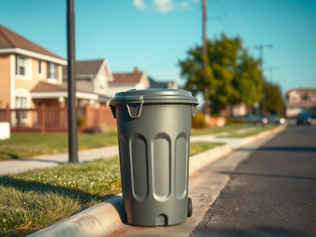 A realistic high resolution image of a clean, organized trash