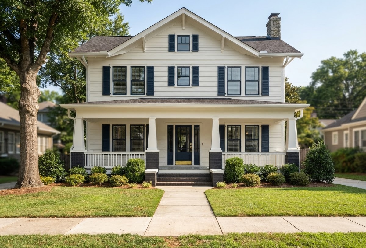 After: Full exterior repaint with Naval trim