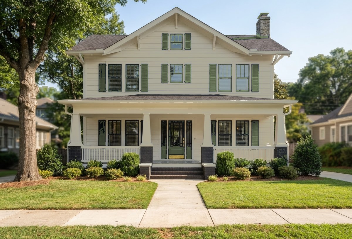 Before: Full exterior repaint with Naval trim
