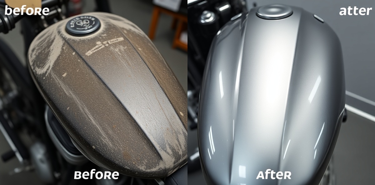 Antes y después de detailing profesional