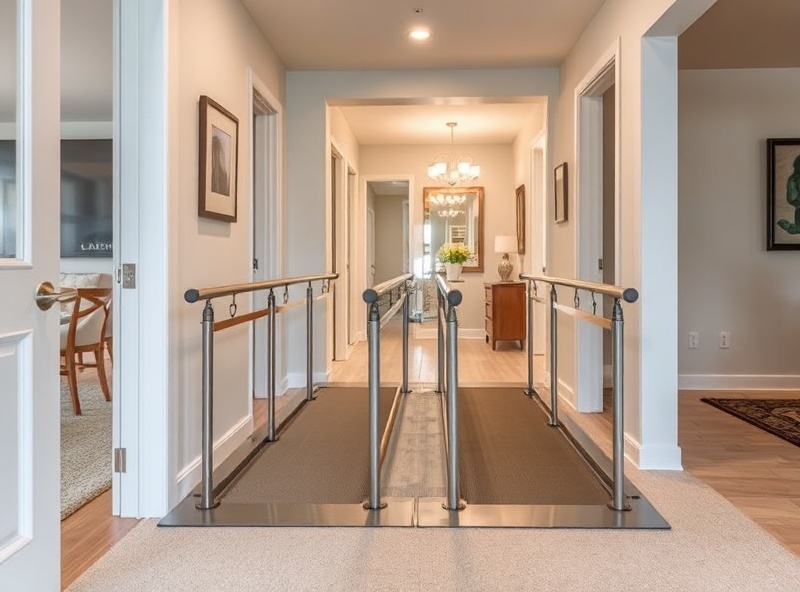 Indoor wheelchair accessible ramp