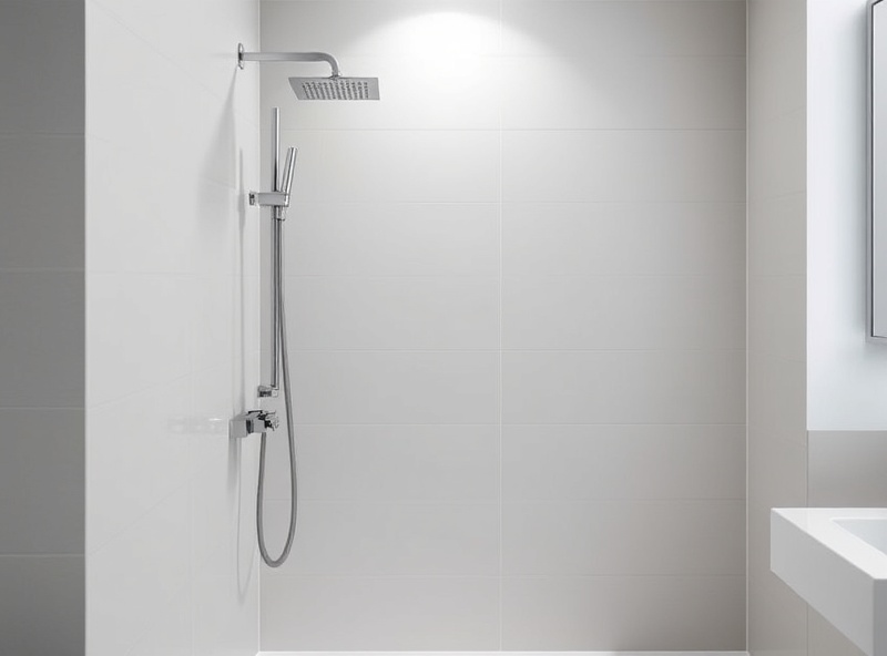 T-shaped shower set with grab bar