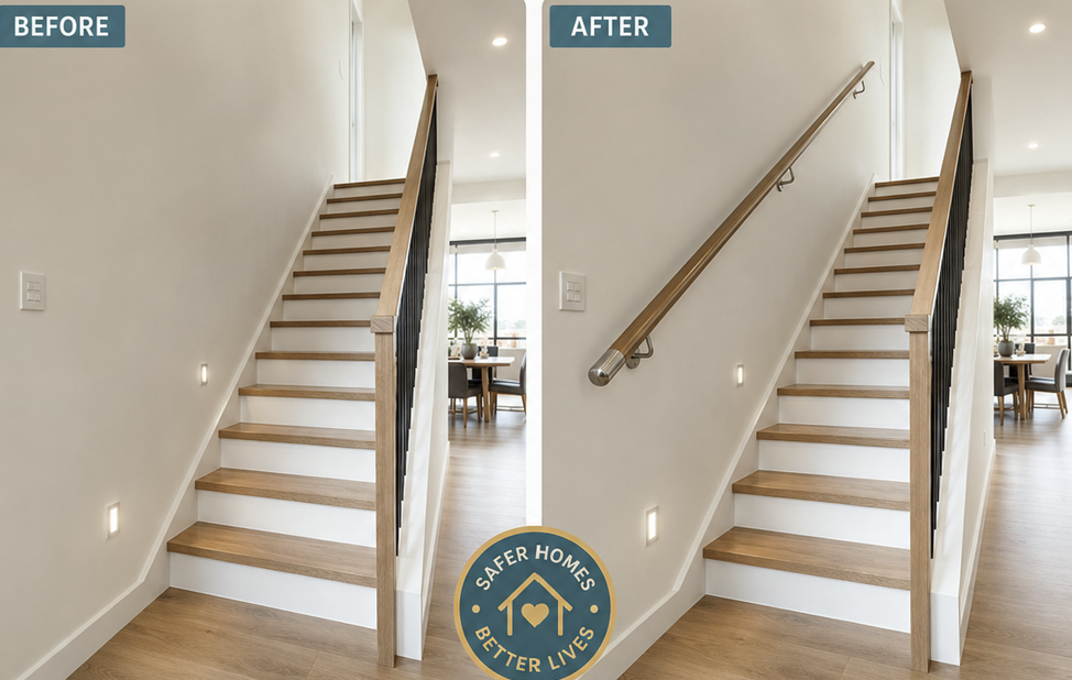 Professional stair handrails