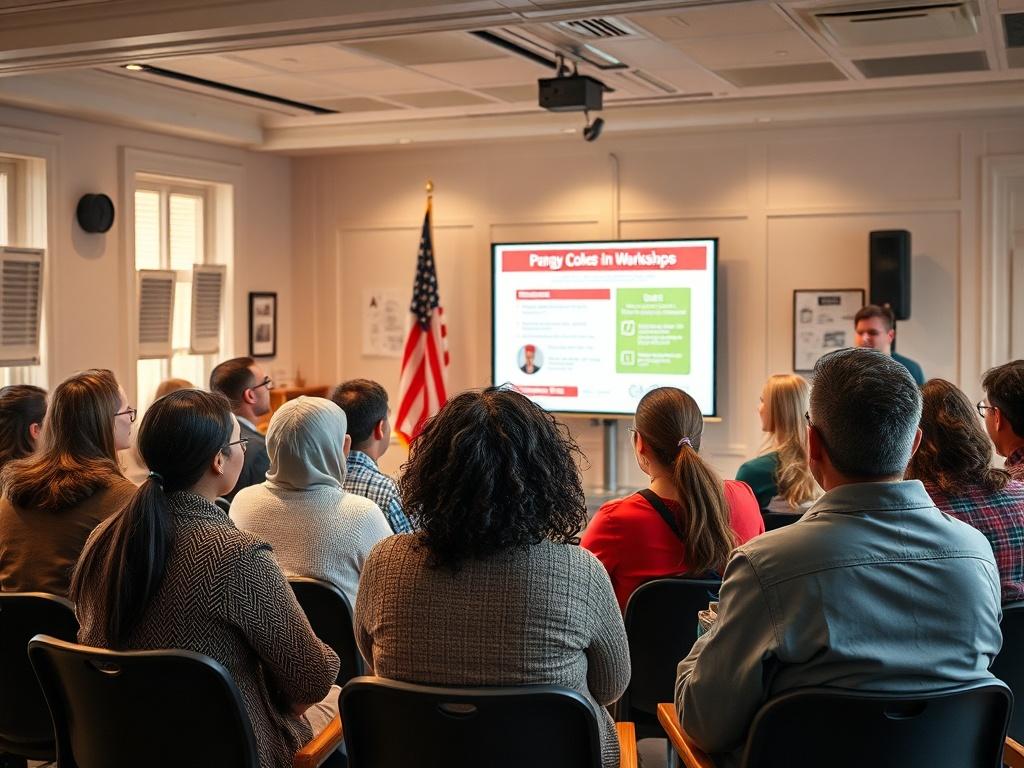 An engaging image of a diverse group of individuals attending