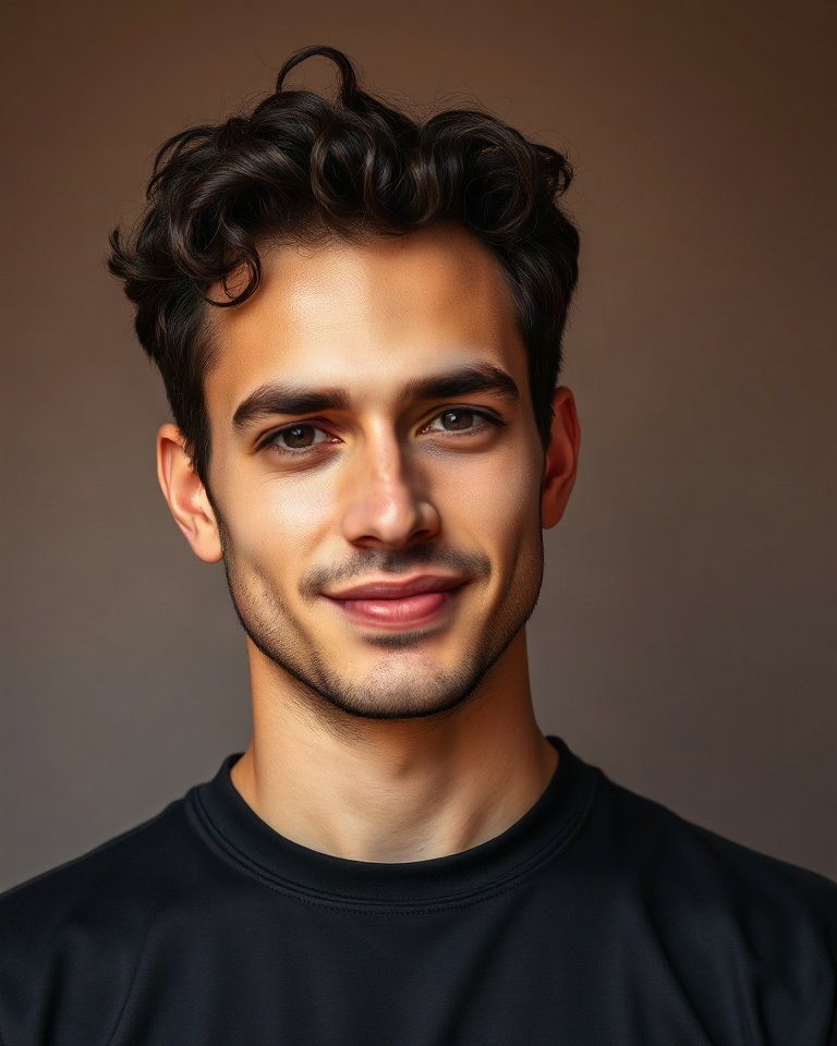 Theo Martin, senior interface engineer, in a friendly softly lit editorial portrait