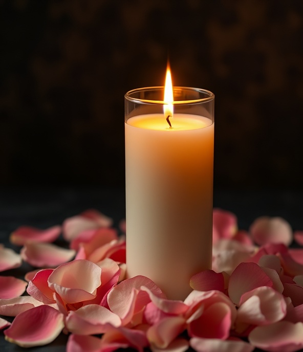 Rose Bloom candle — Garden rose & warm amber