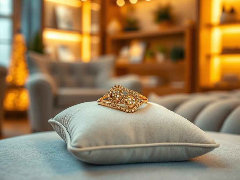 A serene and inviting indoor setting showcasing a beautifully crafted