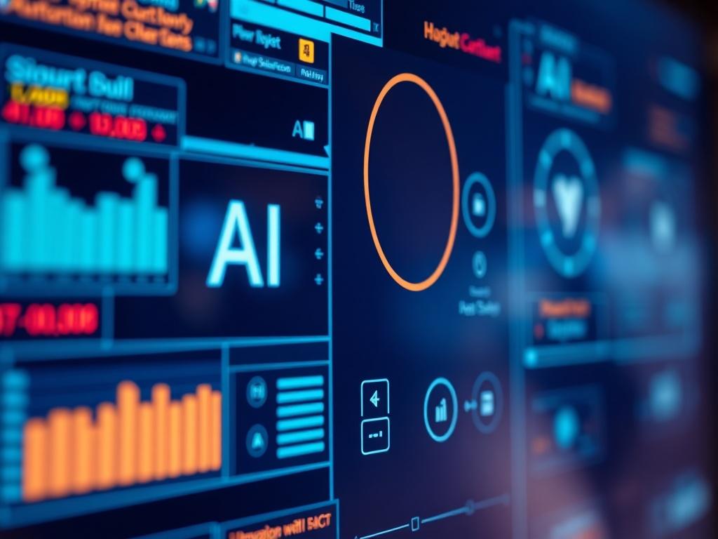 A close up shot of a modern digital assistant interface